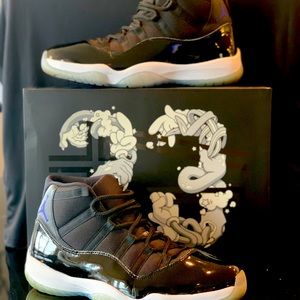 Air Jordan Retro 11. Black, white. 378037 003